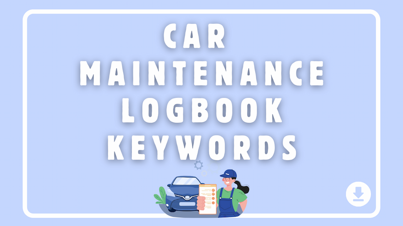 Car Maintenance Logbook Keywords for Amazon KDP