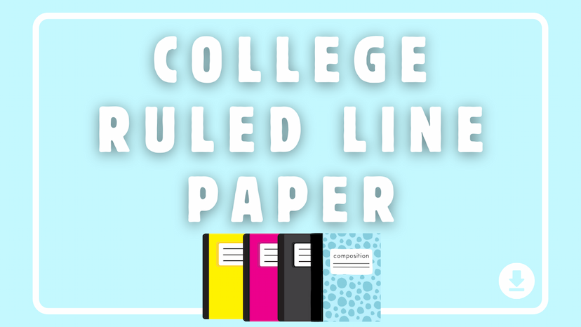 College Ruled Line Paper - KDP Book Interiors for Amazon KDP