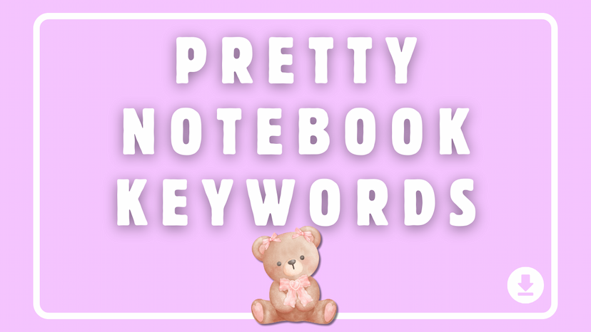 Pretty Notebook Keywords for Amazon KDP