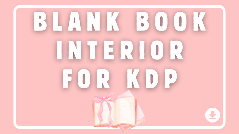 Blank Book Interior for KDP - A4 120 Pages