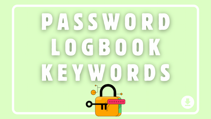 Password Logbook Keywords