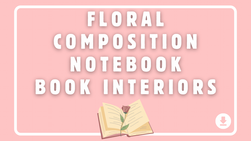 Composition Notebook Floral Book Interior