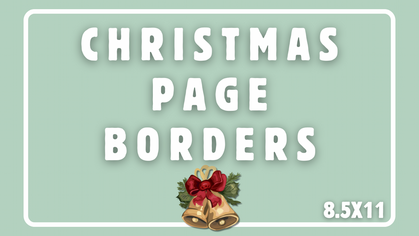 KDP Interior Christmas Page Borders