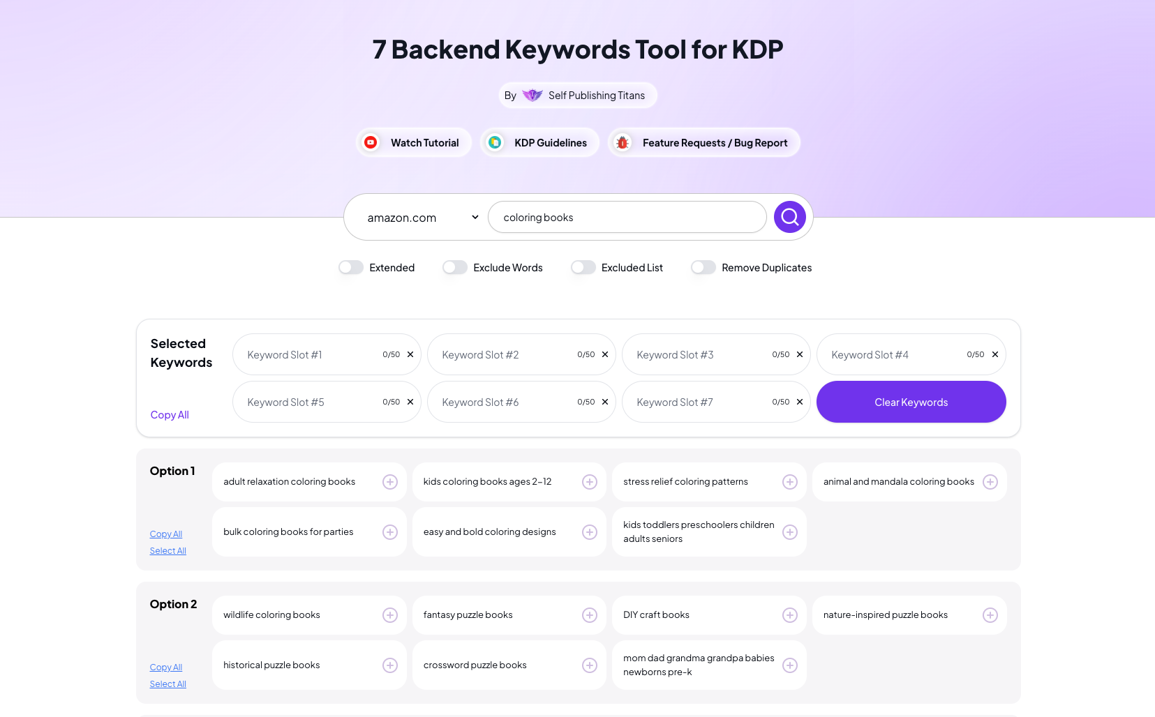 7 Backend Keywords